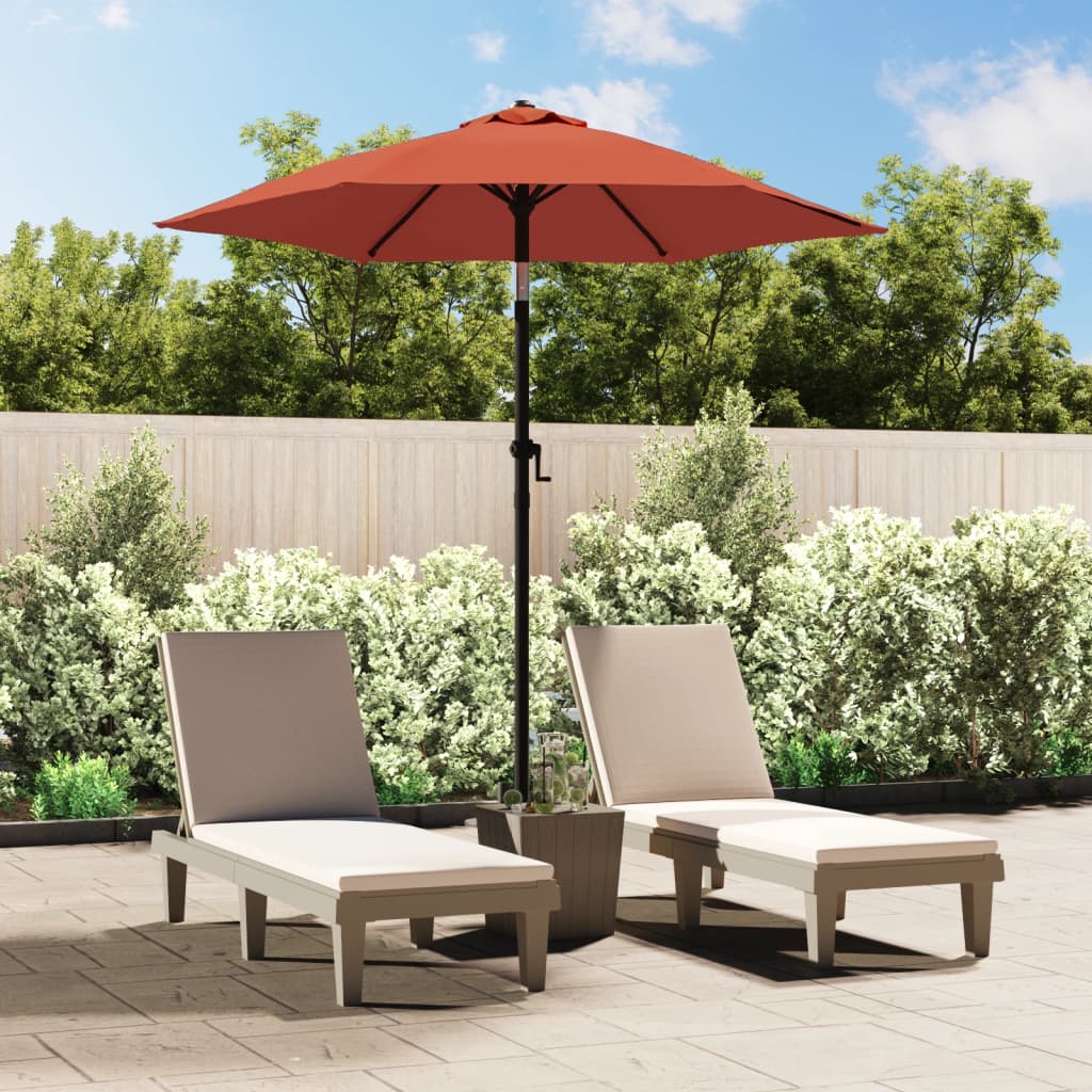 vidaXL Parasol 200x224 cm aluminium zandwit