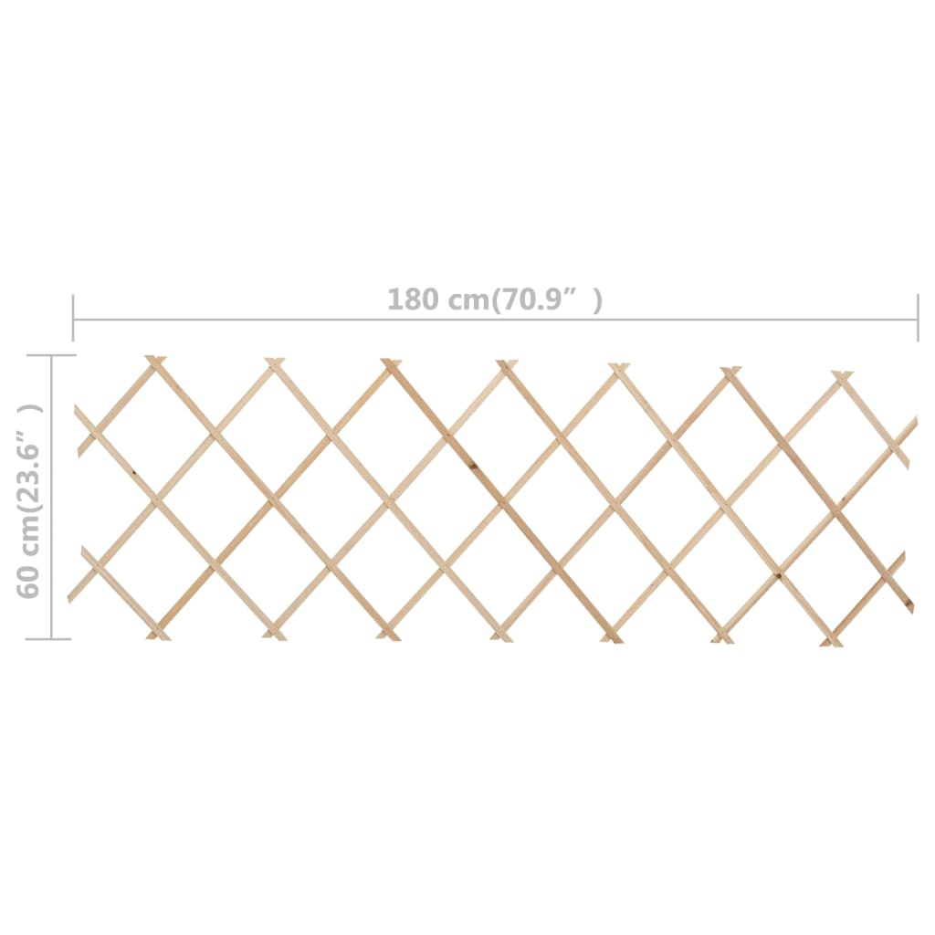 vidaXL Garden Trellises 5 pcs 180x30 cm spruce wood