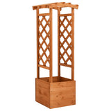 vidaXL Latwerkplantenbak met boog 49x39x117 cm vurenhout
