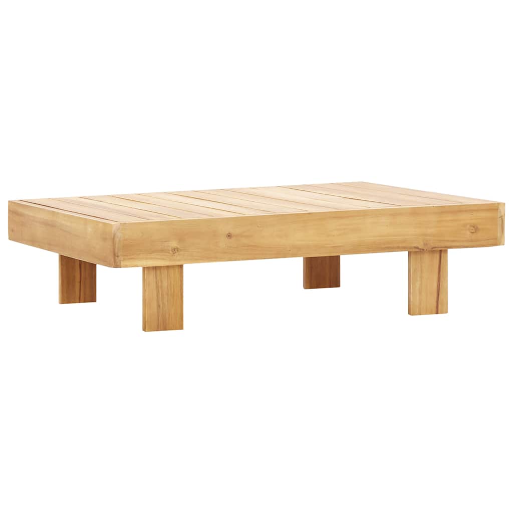 vidaXL 2-delige Loungeset met crèmewitte kussens acaciahout