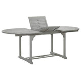 vidaXL Tuintafel (150-200)x100x75 cm massief acaciahout