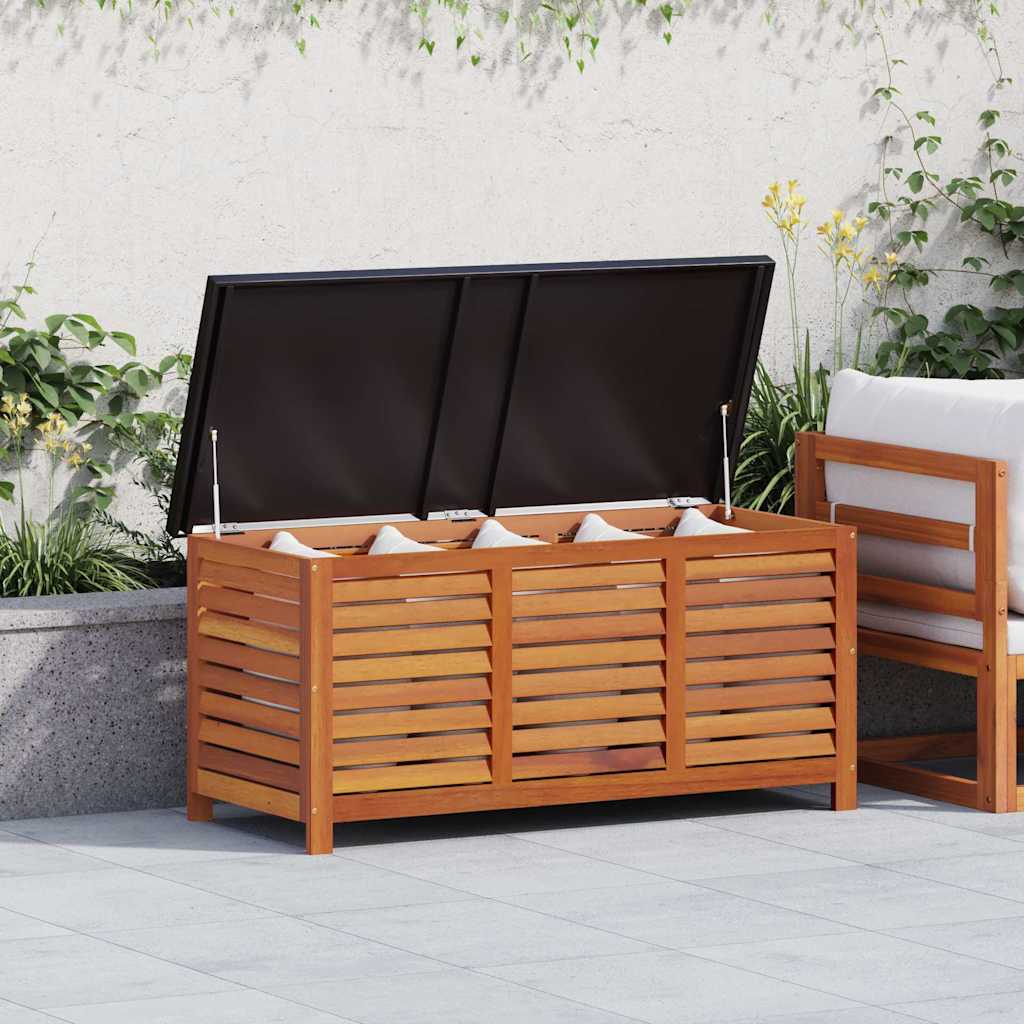 vidaXL Garden Storage Box 60x50x55 cm Solid Eucalyptus Wood