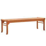 vidaXL Tuinbank 64 cm massief eucalyptushout