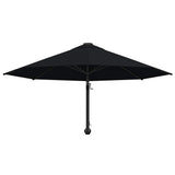 vidaXL Wandparasol met metalen paal 300 cm zandkleurig