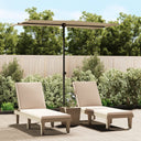 vidaXL Parasol met aluminium paal 180x110 cm groen