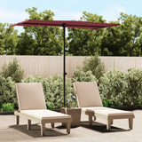 vidaXL Parasol met aluminium paal 180x110 cm groen