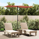 vidaXL Parasol met aluminium paal 180x110 cm groen