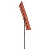 vidaXL Parasol met aluminium paal 180x110 cm groen