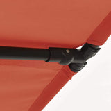 vidaXL Parasol met aluminium paal 180x110 cm groen