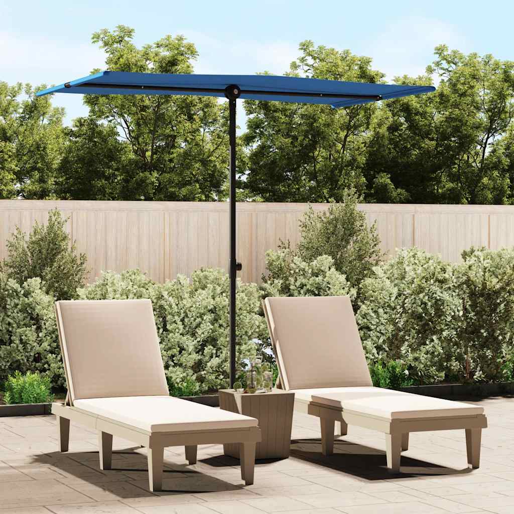 vidaXL Parasol met aluminium paal 180x110 cm groen