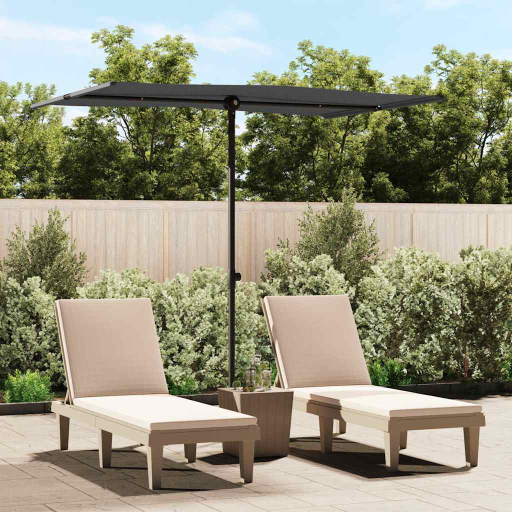 vidaXL Parasol met aluminium paal 180x110 cm groen