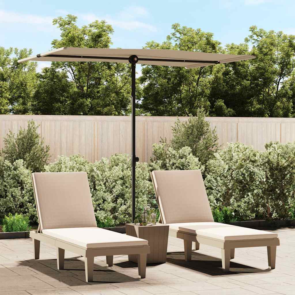 vidaXL Parasol met aluminium paal 180x110 cm groen