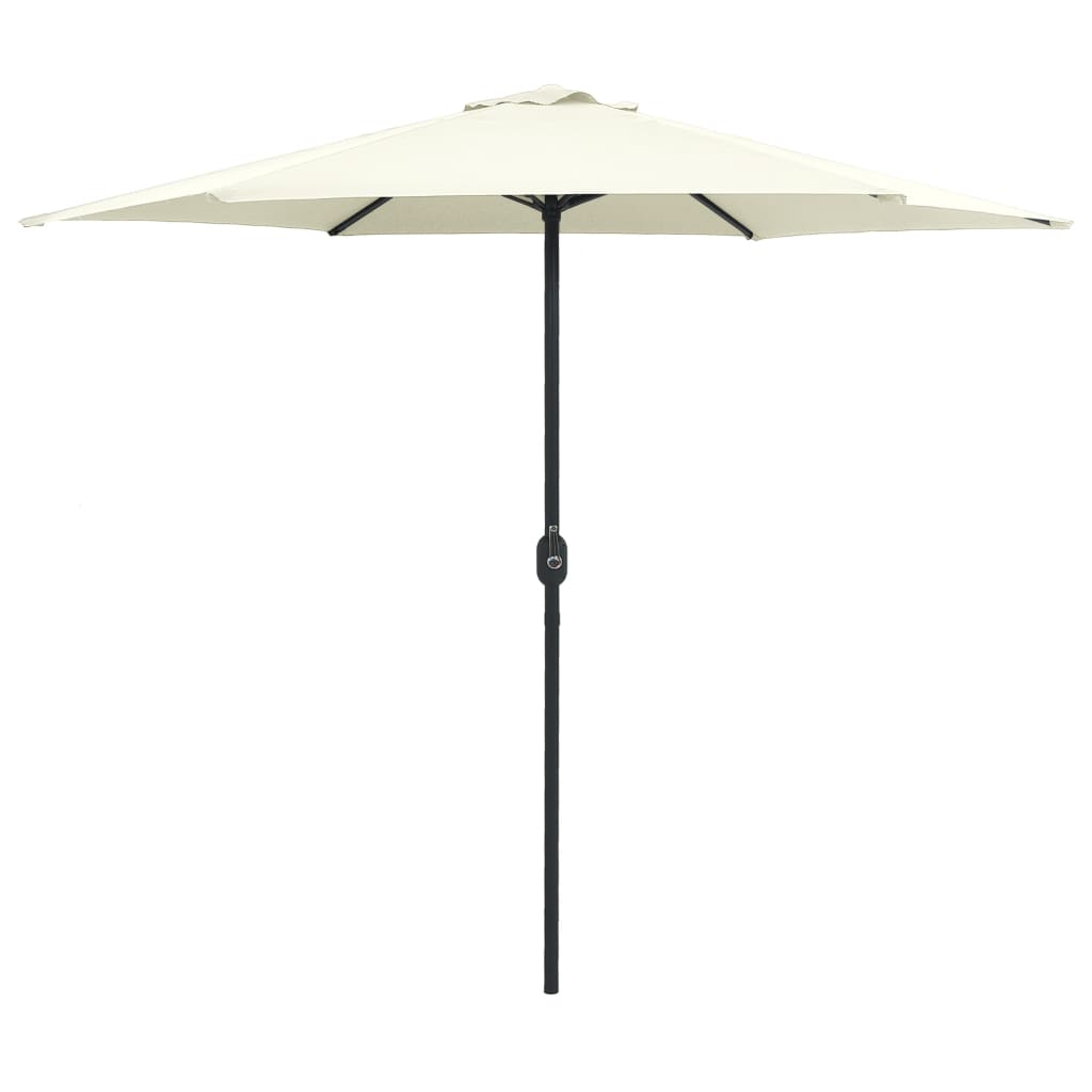 vidaXL Parasol met aluminium paal 270x246 cm groen