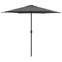 vidaXL Parasol met aluminium paal 270x246 cm groen