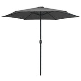 vidaXL Parasol met aluminium paal 270x246 cm groen