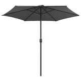 vidaXL Parasol met aluminium paal 270x246 cm groen