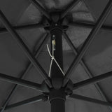 vidaXL Parasol met aluminium paal 270x246 cm groen