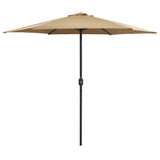 vidaXL Parasol met aluminium paal 270x246 cm groen