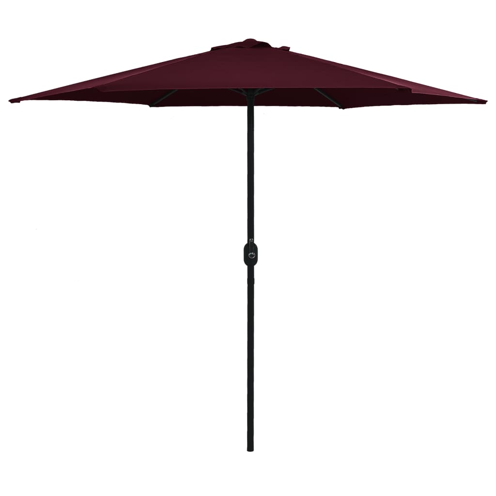 vidaXL Parasol met aluminium paal 270x246 cm groen