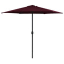 vidaXL Parasol met aluminium paal 270x246 cm groen
