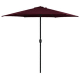 vidaXL Parasol met aluminium paal 270x246 cm groen