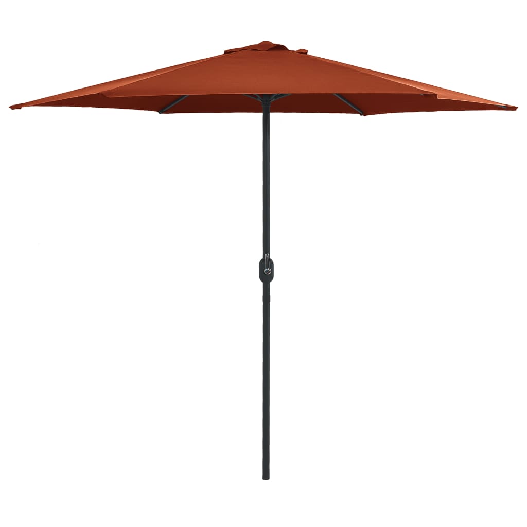 vidaXL Parasol met aluminium paal 270x246 cm groen
