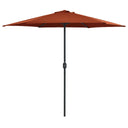 vidaXL Parasol met aluminium paal 270x246 cm groen