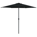 vidaXL Parasol met aluminium paal 270x246 cm groen