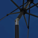 vidaXL Parasol met LED-verlichting en aluminium paal 300 cm groen