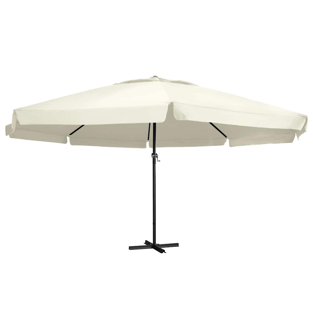 vidaXL Parasol Samos 500 cm aluminium wit