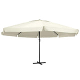 vidaXL Parasol Samos 500 cm aluminium wit