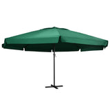 vidaXL Parasol Samos 500 cm aluminium wit