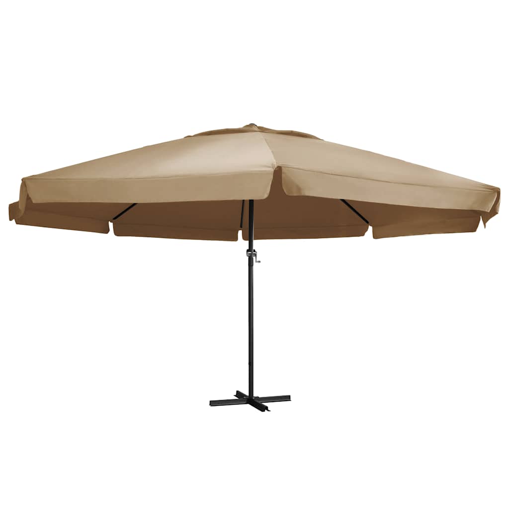 vidaXL Parasol Samos 500 cm aluminium wit