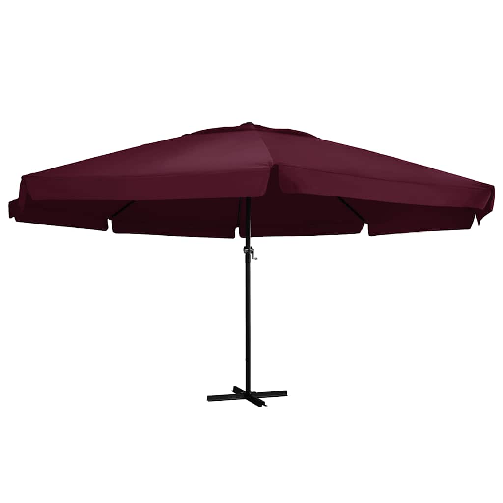 vidaXL Parasol Samos 500 cm aluminium wit