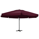 vidaXL Parasol Samos 500 cm aluminium wit