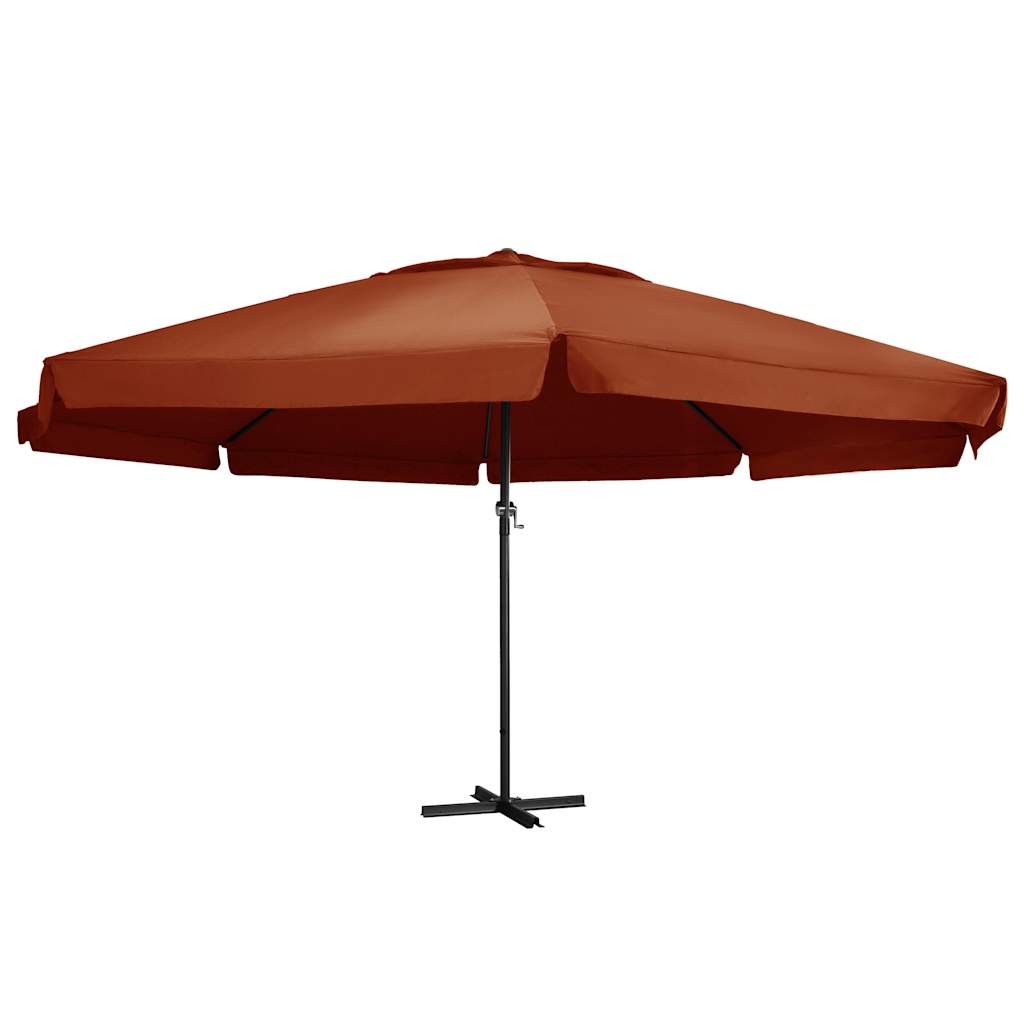 vidaXL Parasol Samos 500 cm aluminium wit