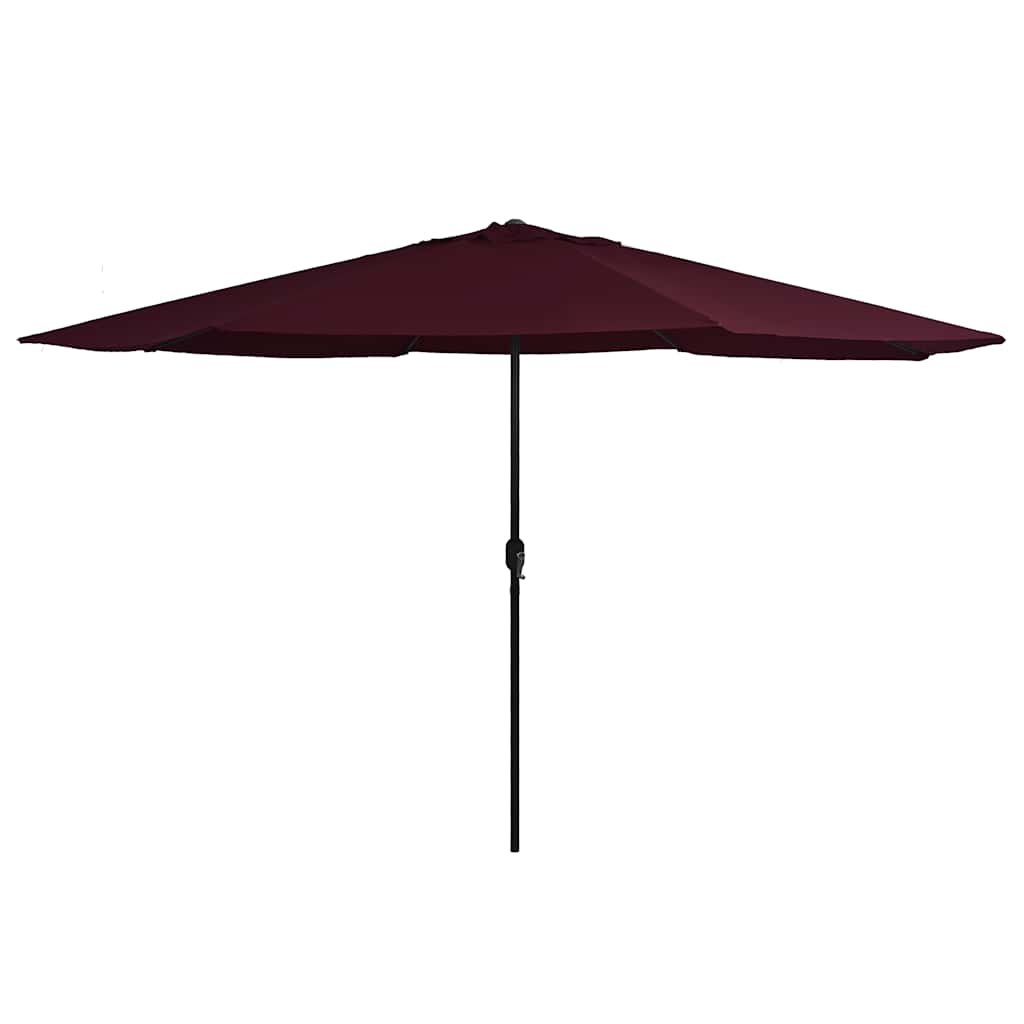 vidaXL Parasol with Metal Pole 390 cm Sand White