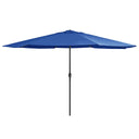 vidaXL Parasol with Metal Pole 390 cm Sand White