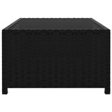 vidaXL Tuinstoelen 2 st verstelbaar met tafel poly rattan bruin