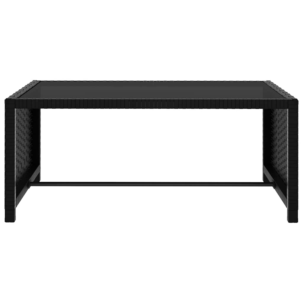 vidaXL Tuinstoelen 2 st verstelbaar met tafel poly rattan bruin