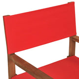 vidaXL Folding Director's Chairs 2 pcs Solid Teak Cream
