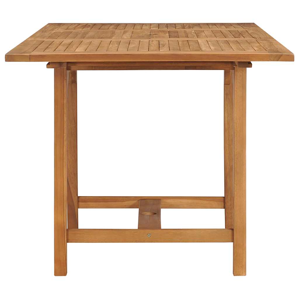 vidaXL Tuintafel verlengbaar (110-160)x80x75 cm massief teakhout