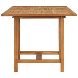 vidaXL Tuintafel verlengbaar (110-160)x80x75 cm massief teakhout