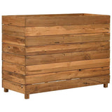 vidaXL Plantenbak verhoogd 50x40x38 cm gerecycled teakhout en staal