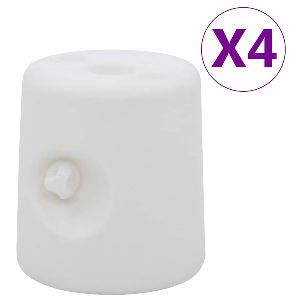 vidaXL Prieelgewichten 4 st PE wit