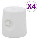 vidaXL Prieelgewichten 4 st PE wit