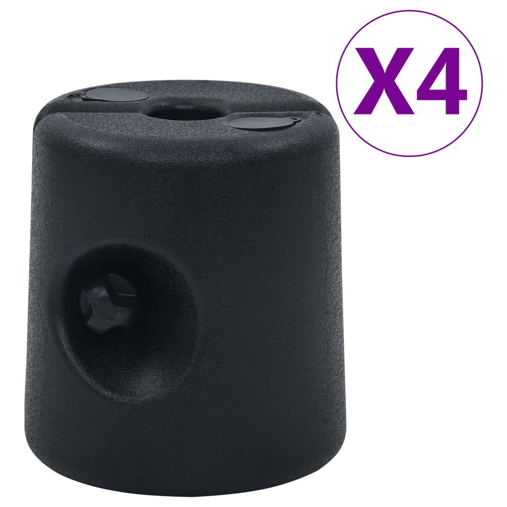 vidaXL Prieelgewichten 4 st PE wit