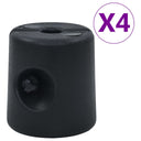 vidaXL Prieelgewichten 4 st PE wit