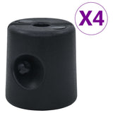 vidaXL Prieelgewichten 4 st PE wit