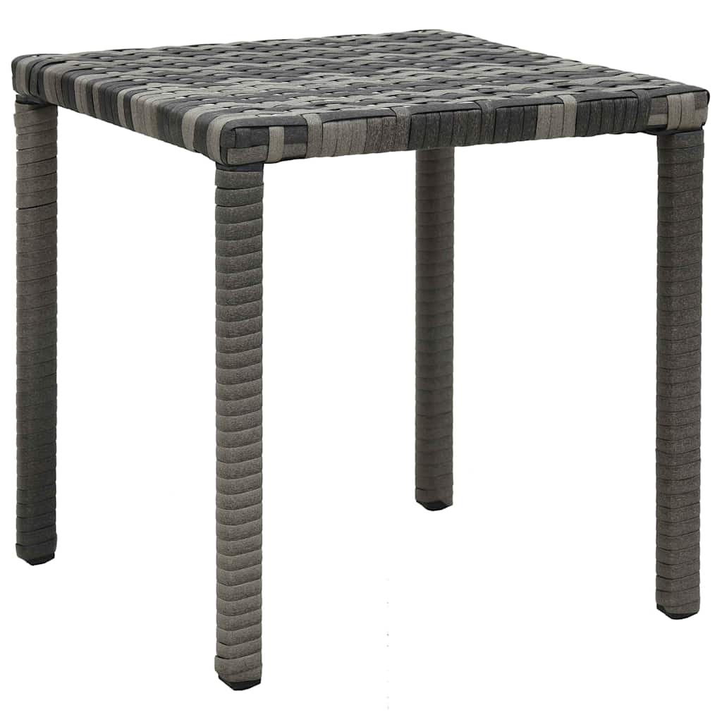 vidaXL Ligbedden met tafel poly rattan bruin